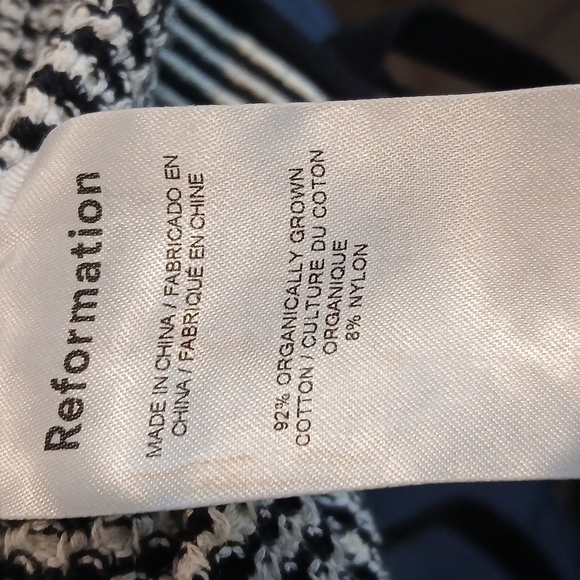 Reformation Lorenzo Organic Cotton Sweater Tank size L - Picture 6 of 8